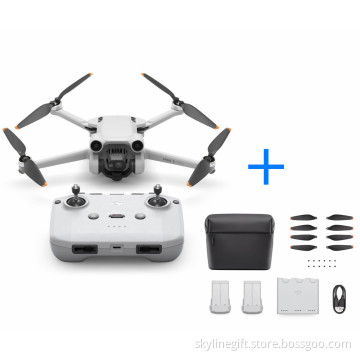DJI Mini 3 pro drone with RC-N1 controller + fly more kit plus for mini 3 drone with 47-min max flight time